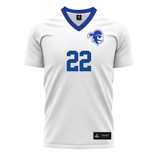Seton Hall - NCAA Women's Soccer : Sabrina Campbell - White Soccer Jersey-0