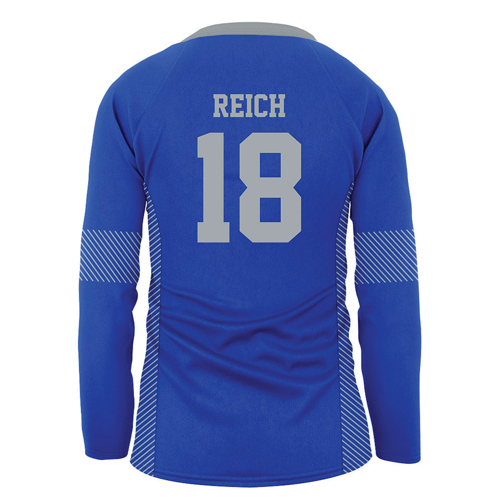 Seton Hall - NCAA Women's Volleyball : Sadie Reich - Blue Volleyball Jersey-1