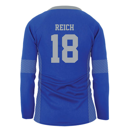 Seton Hall - NCAA Women's Volleyball : Sadie Reich - Blue Volleyball Jersey-1