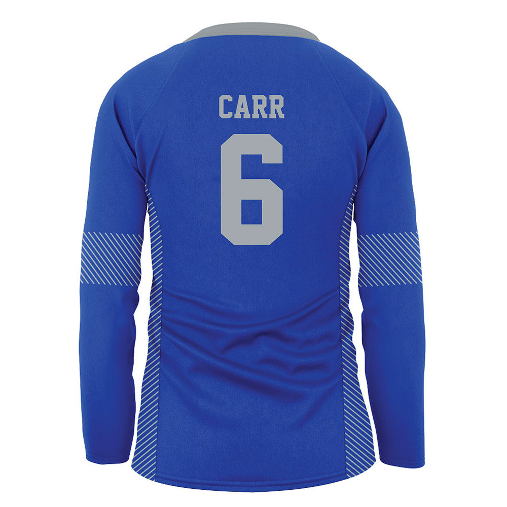 Seton Hall - NCAA Women's Volleyball : Rowan Carr - Blue Volleyball Jersey-1