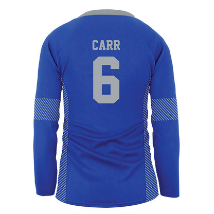 Seton Hall - NCAA Women's Volleyball : Rowan Carr - Blue Volleyball Jersey-1