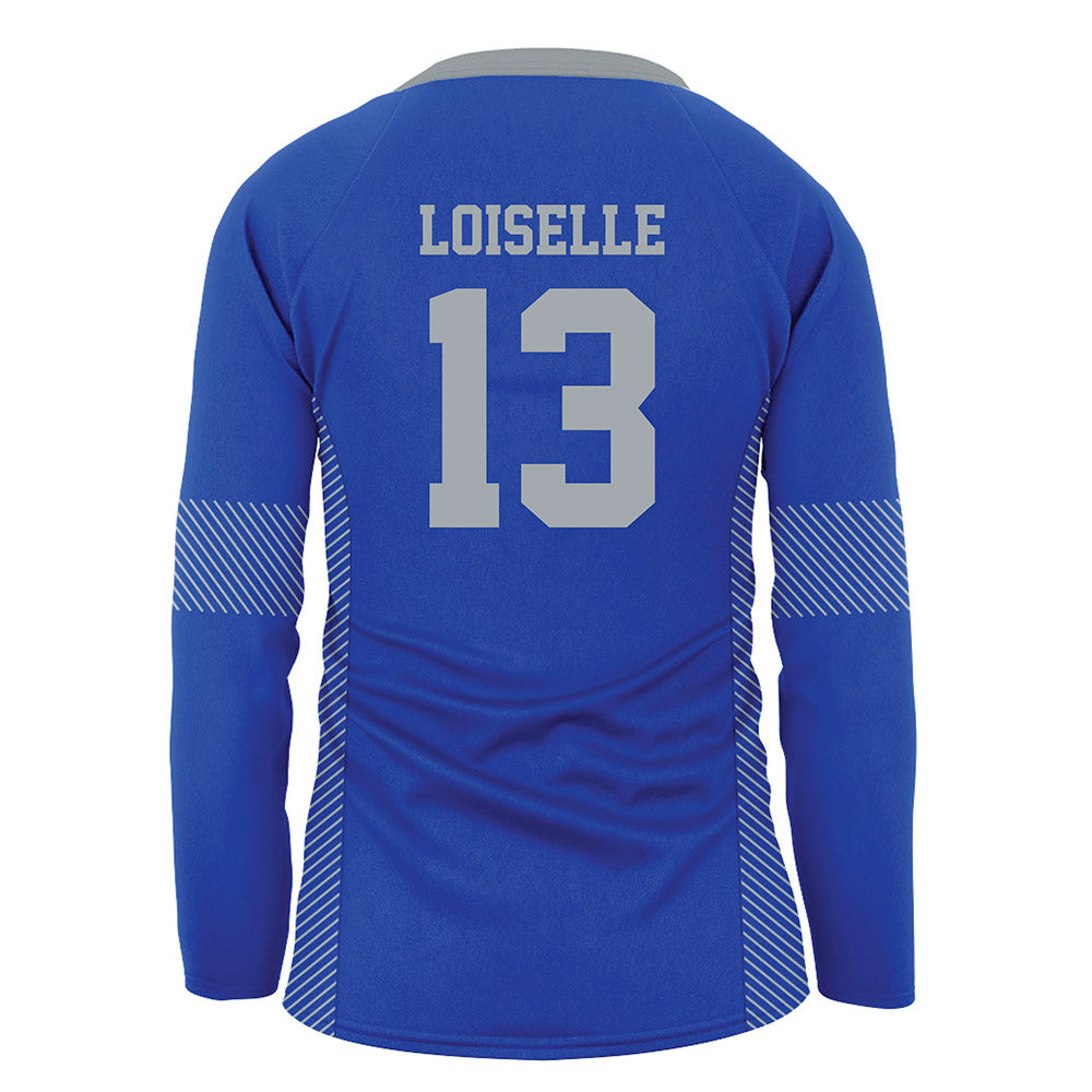 Seton Hall - NCAA Women's Volleyball : Maddy Loiselle - Blue Volleyball Jersey-1