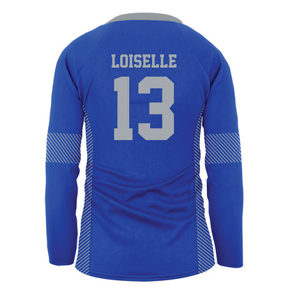 Seton Hall - NCAA Women's Volleyball : Maddy Loiselle - Blue Volleyball Jersey-1