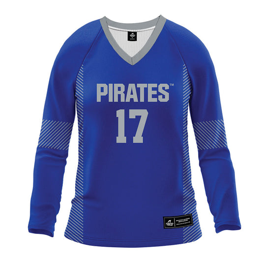 Seton Hall - NCAA Women's Volleyball : Rylee Nelson - Blue Volleyball Jersey-0