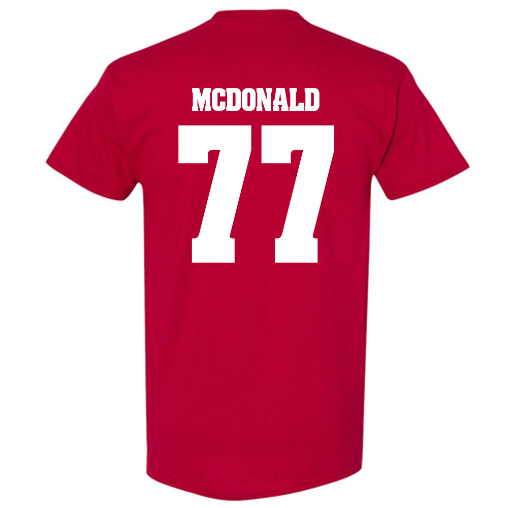 Wisconsin - NCAA Football : Will McDonald - Classic Shersey T-Shirt-1