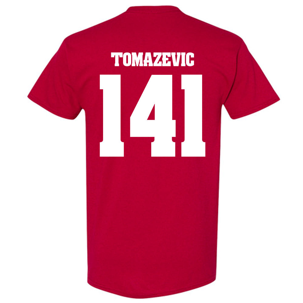 Wisconsin - NCAA Wrestling : Peter Tomazevic - Classic Shersey T-Shirt-1