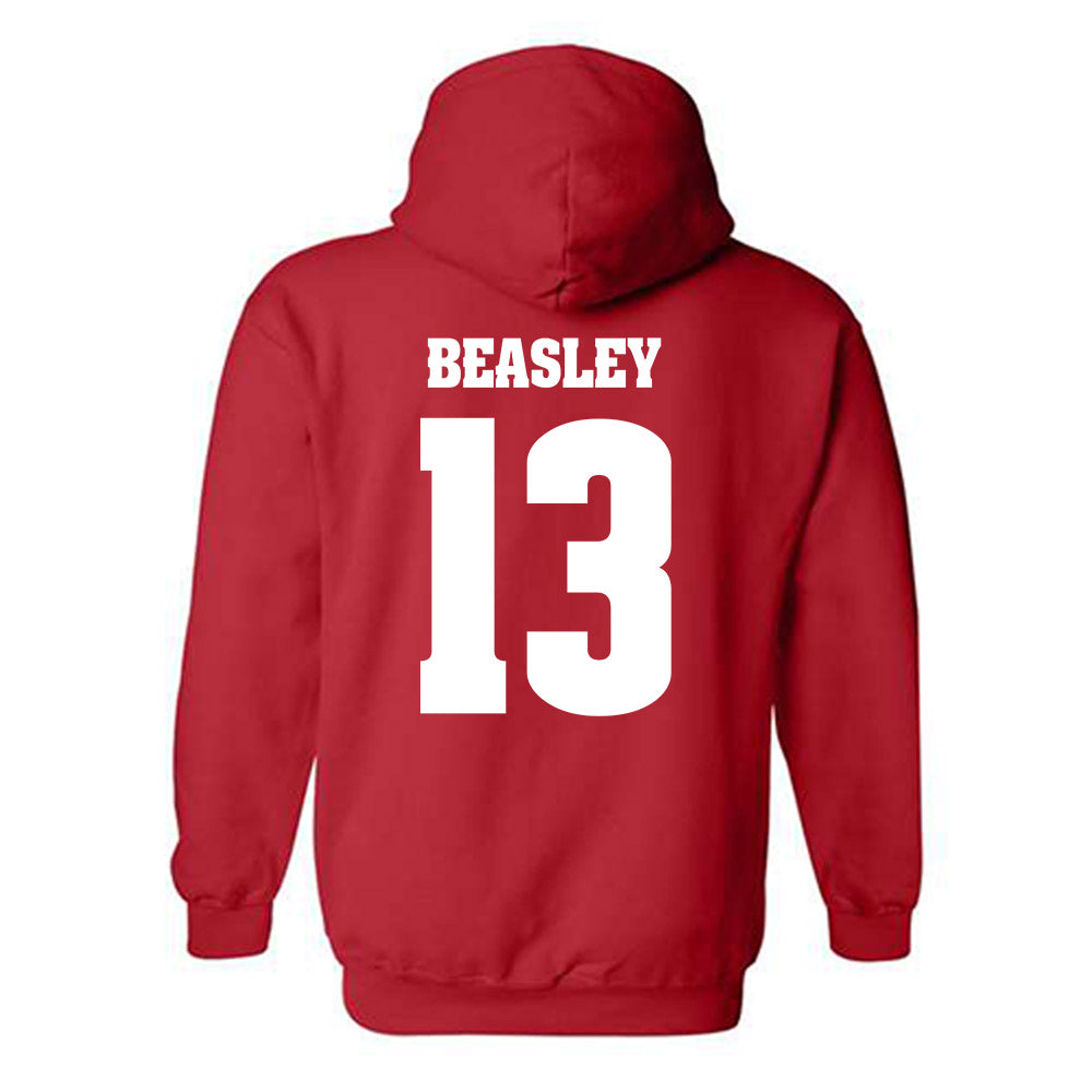 Wisconsin - NCAA Women's Soccer : Sascha Beasley - Classic Shersey Hooded Sweatshirt-1