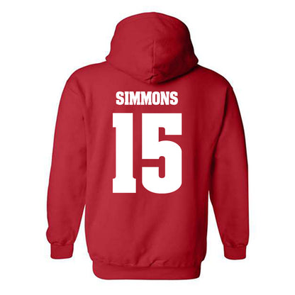 Wisconsin - NCAA Football : Hunter Simmons - Classic Shersey Hooded Sweatshirt-1