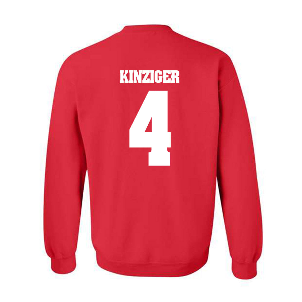 Wisconsin - NCAA Men's Basketball : Zach Kinziger - Classic Shersey Crewneck Sweatshirt-1