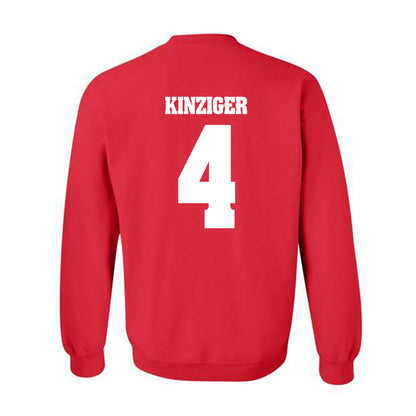 Wisconsin - NCAA Men's Basketball : Zach Kinziger - Classic Shersey Crewneck Sweatshirt-1