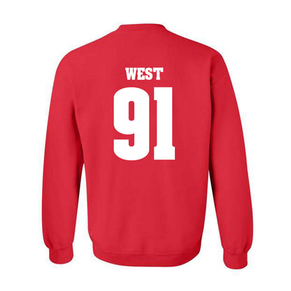 Wisconsin - NCAA Football : Sean West - Classic Shersey Crewneck Sweatshirt-1