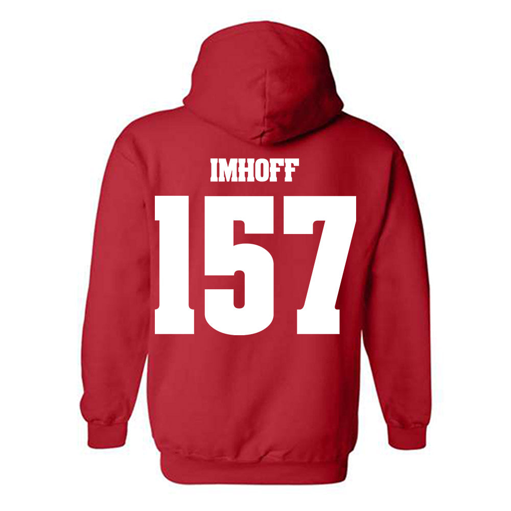 Wisconsin - NCAA Wrestling : Tyson Imhoff - Classic Shersey Hooded Sweatshirt-1