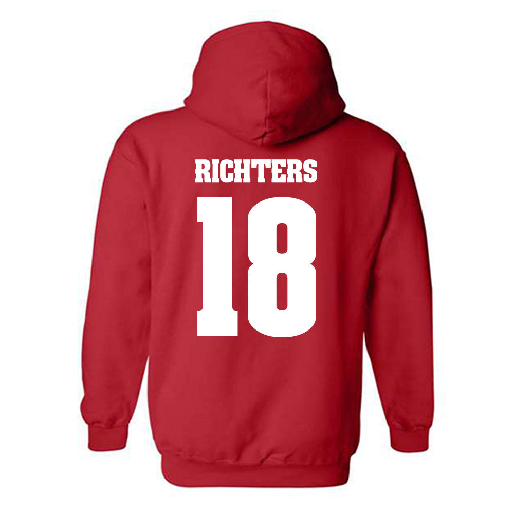 Wisconsin - NCAA Women's Soccer : Maia Richters - Classic Shersey Hooded Sweatshirt-1
