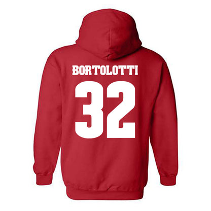 Wisconsin - NCAA Football : Harry Bortolotti - Classic Shersey Hooded Sweatshirt-1