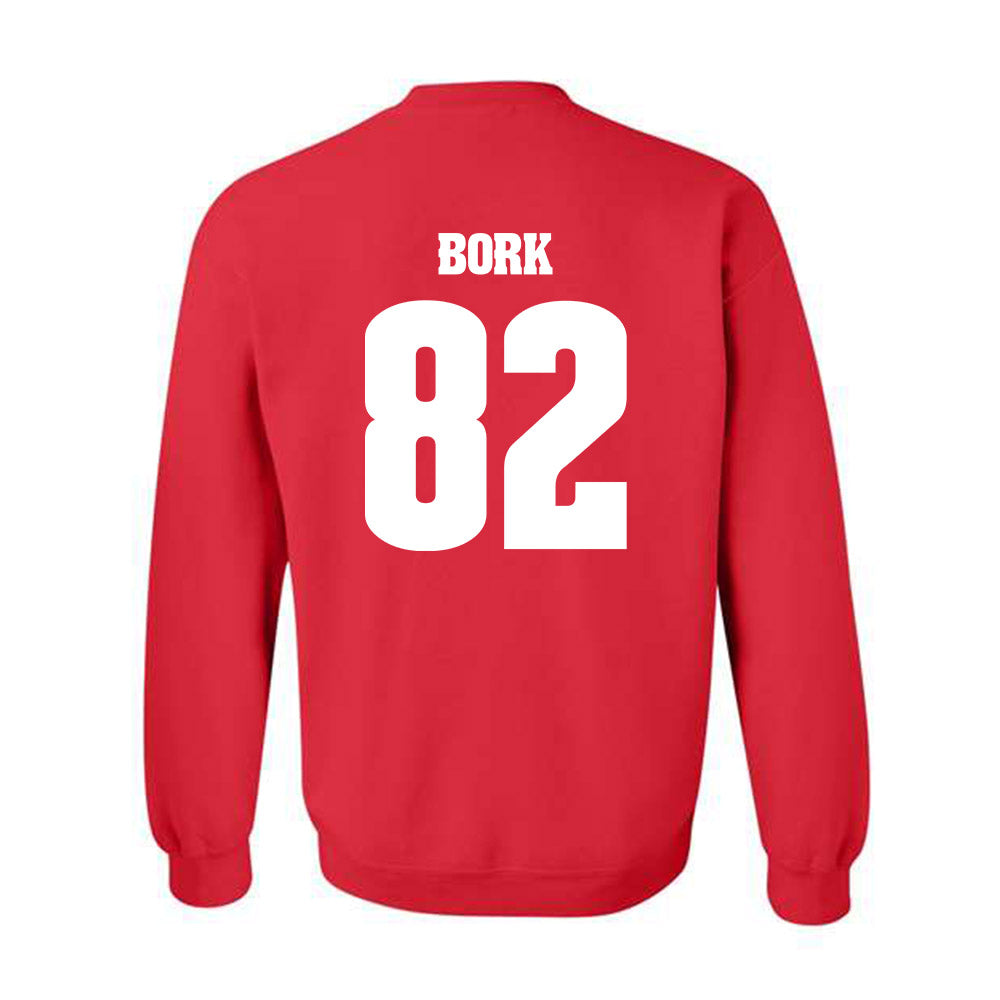 Wisconsin - NCAA Football : Emmett Bork - Classic Shersey Crewneck Sweatshirt-1