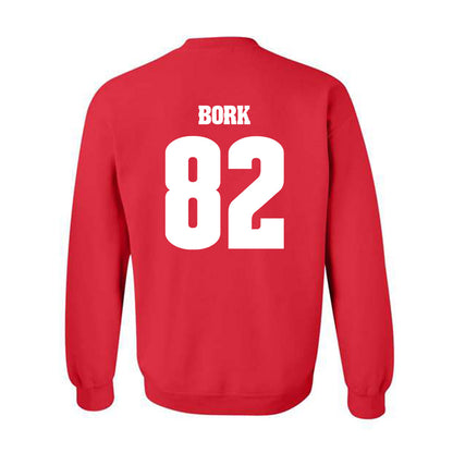 Wisconsin - NCAA Football : Emmett Bork - Classic Shersey Crewneck Sweatshirt-1