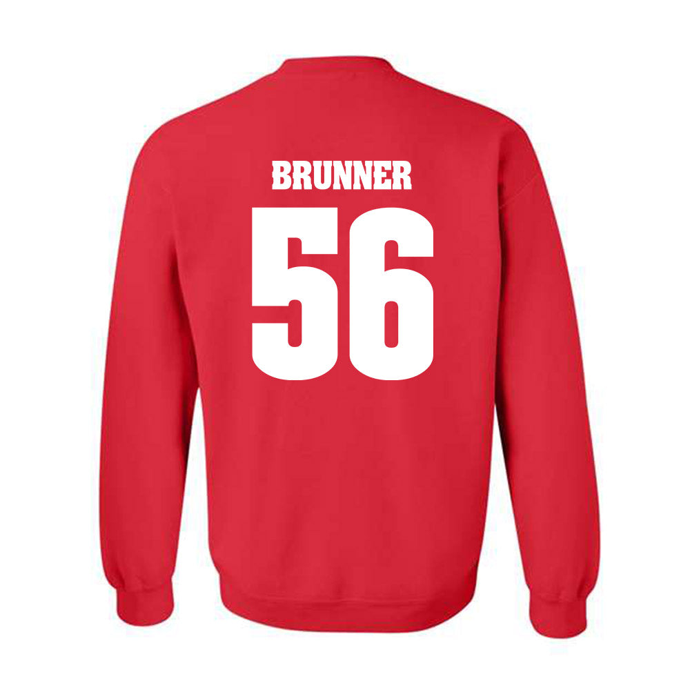 Wisconsin - NCAA Football : Joe Brunner - Classic Shersey Crewneck Sweatshirt-1