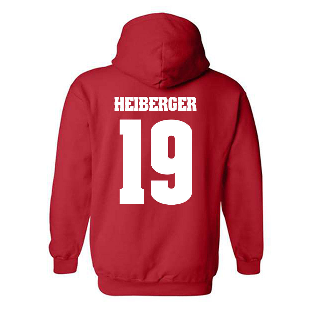 Wisconsin - NCAA Football : Thomas Heiberger - Classic Shersey Hooded Sweatshirt-1