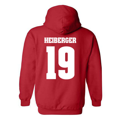 Wisconsin - NCAA Football : Thomas Heiberger - Classic Shersey Hooded Sweatshirt-1