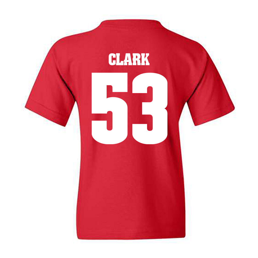 Wisconsin - NCAA Football : Cam Clark - Classic Shersey Youth T-Shirt-1