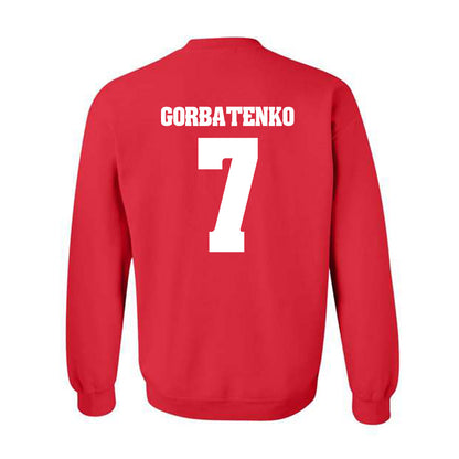 Wisconsin - NCAA Women's Ice Hockey : Kelly Gorbatenko - Classic Shersey Crewneck Sweatshirt-1