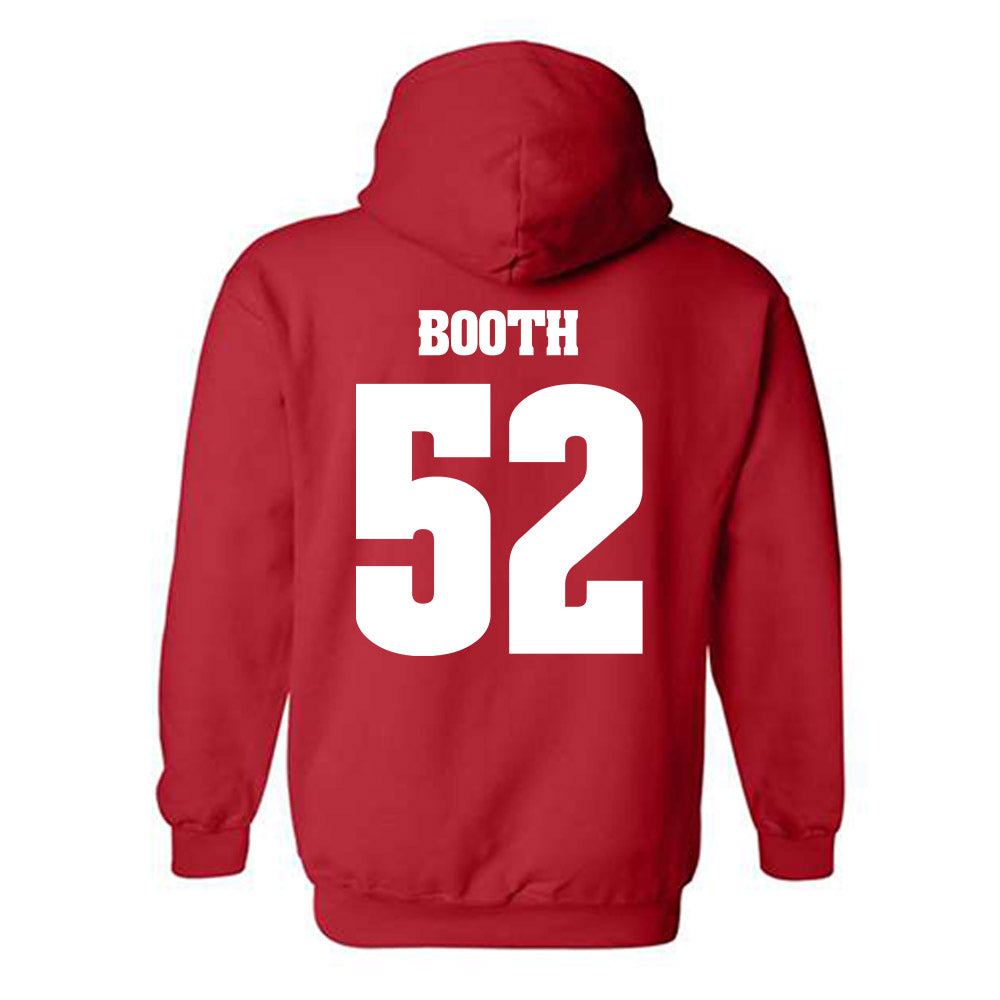Wisconsin - NCAA Women's Volleyball : Carter Booth - Classic Shersey Hooded Sweatshirt-1