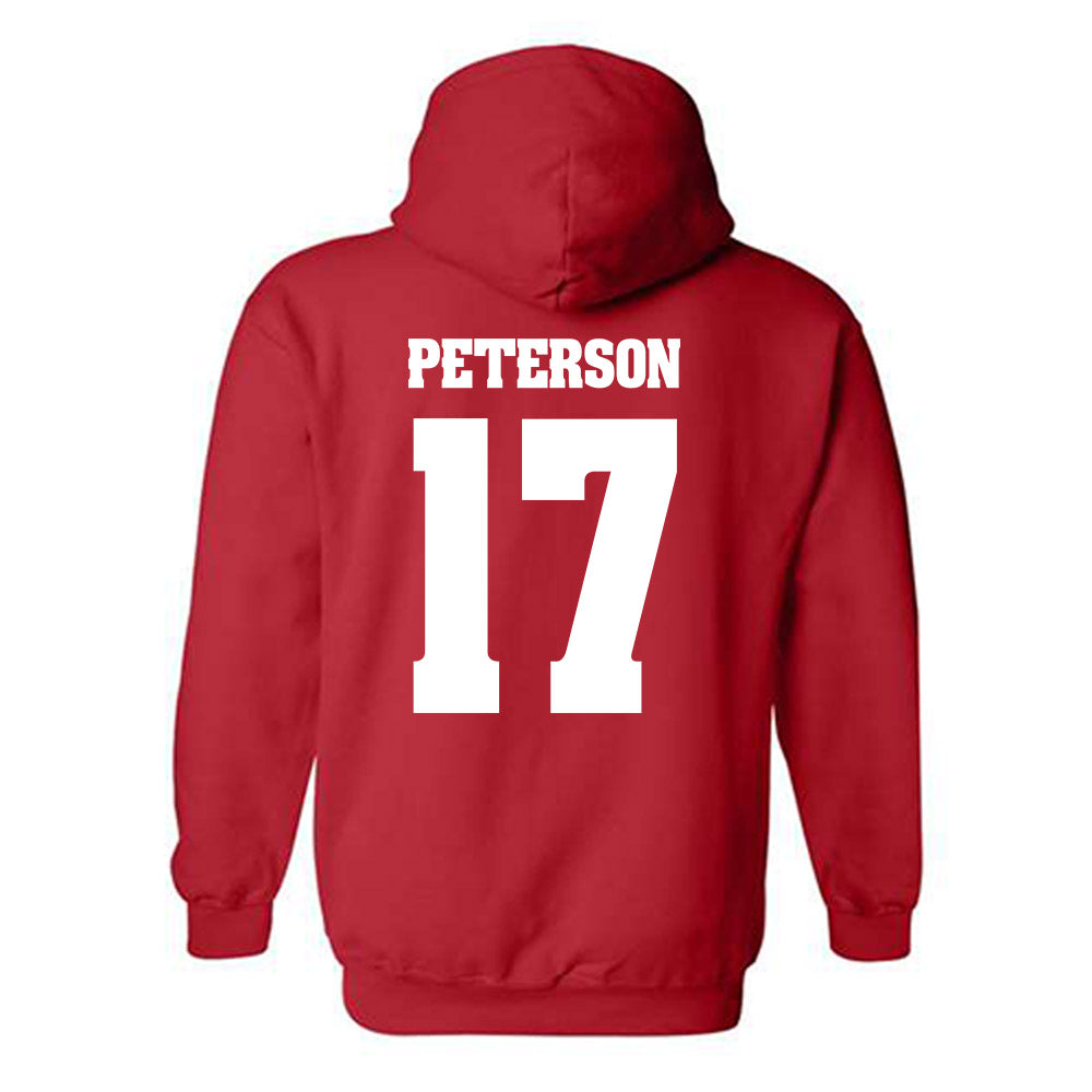 Wisconsin - NCAA Football : Darryl Peterson - Classic Shersey Hooded Sweatshirt-1