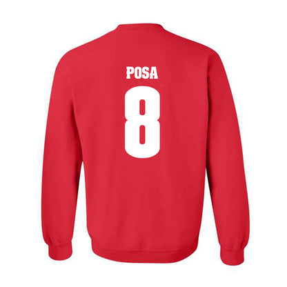 Wisconsin - NCAA Football : Mason Posa - Classic Shersey Crewneck Sweatshirt-1