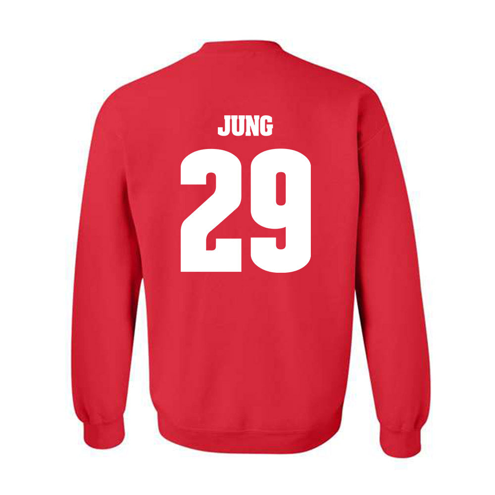 Wisconsin - NCAA Football : Matt Jung - Classic Shersey Crewneck Sweatshirt-1
