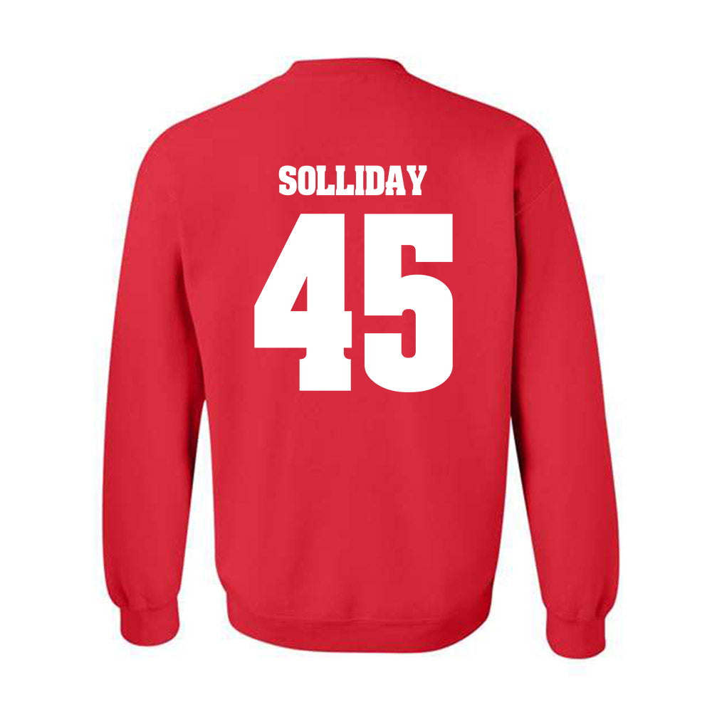 Wisconsin - NCAA Football : Garrison Solliday - Classic Shersey Crewneck Sweatshirt-1