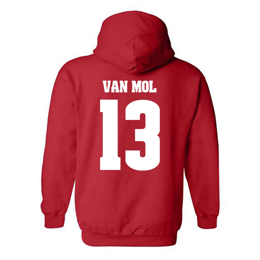 Wisconsin - NCAA Men's Soccer : Arien van Mol - Classic Shersey Hooded Sweatshirt-1