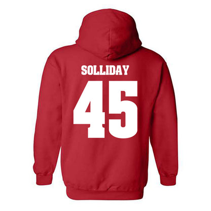 Wisconsin - NCAA Football : Garrison Solliday - Classic Shersey Hooded Sweatshirt-1