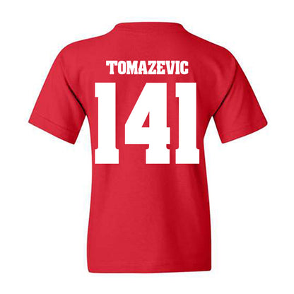 Wisconsin - NCAA Wrestling : Peter Tomazevic - Classic Shersey Youth T-Shirt-1