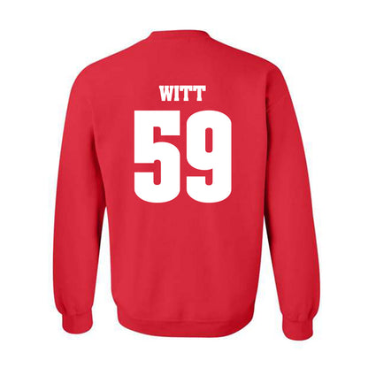 Wisconsin - NCAA Football : Aaron Witt - Classic Shersey Crewneck Sweatshirt-1