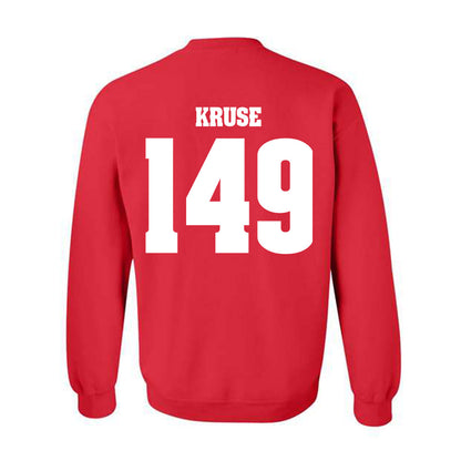 Wisconsin - NCAA Wrestling : Simon Kruse - Classic Shersey Crewneck Sweatshirt-1