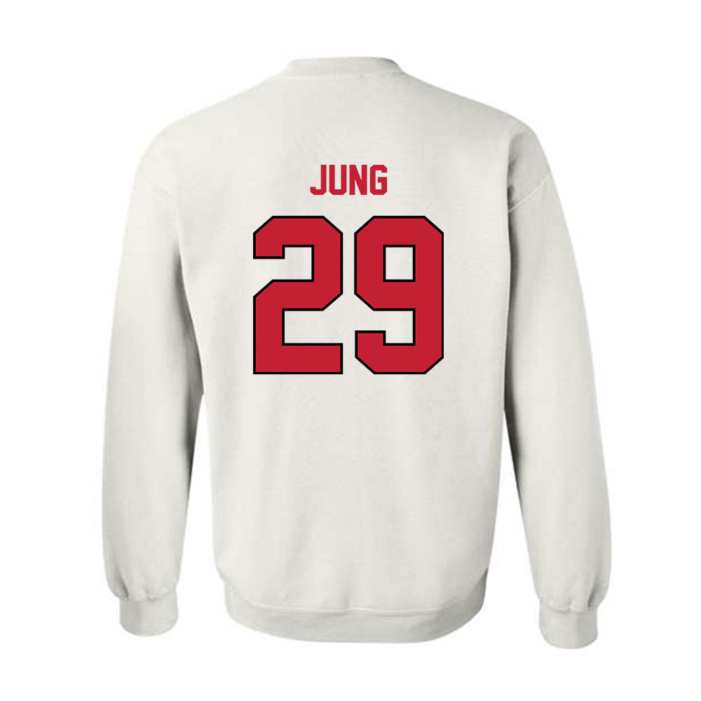 Wisconsin - NCAA Football : Matt Jung - Classic Shersey Crewneck Sweatshirt-1