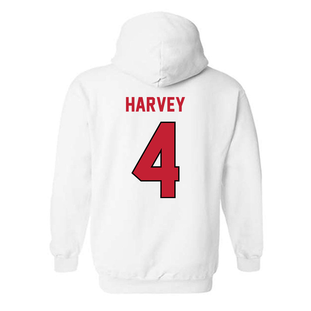 Wisconsin - NCAA Women's Ice Hockey : Caroline Harvey - Classic Shersey Hooded Sweatshirt-1