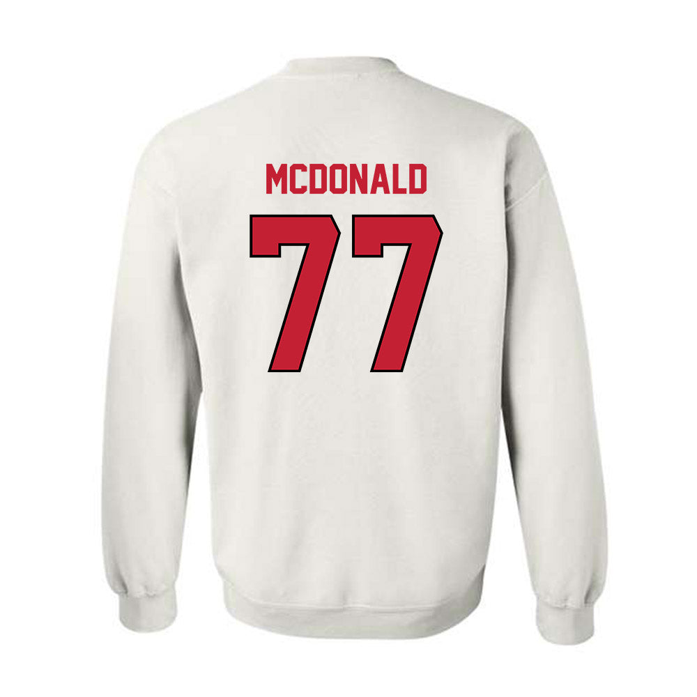 Wisconsin - NCAA Football : Will McDonald - Classic Shersey Crewneck Sweatshirt-1