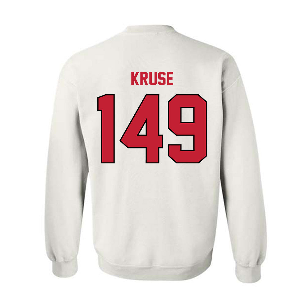 Wisconsin - NCAA Wrestling : Simon Kruse - Classic Shersey Crewneck Sweatshirt-1