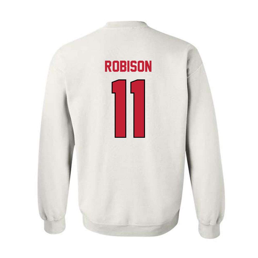 Wisconsin - NCAA Men's Basketball : Jack Robison - Classic Shersey Crewneck Sweatshirt-1