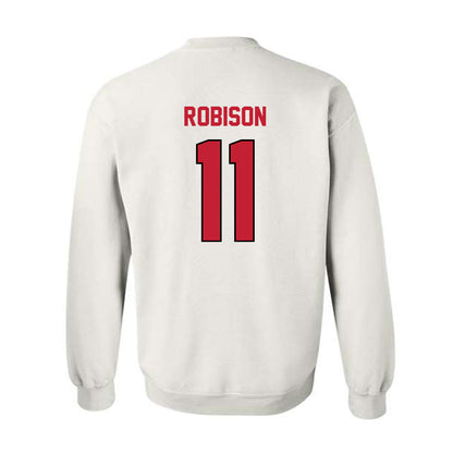 Wisconsin - NCAA Men's Basketball : Jack Robison - Classic Shersey Crewneck Sweatshirt-1