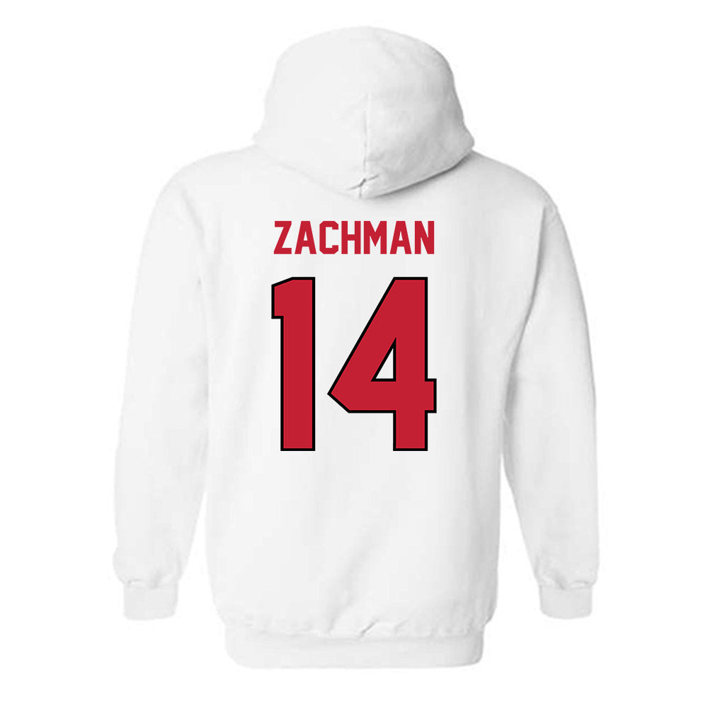 Wisconsin - NCAA Football : Preston Zachman - Classic Shersey Hooded Sweatshirt-1