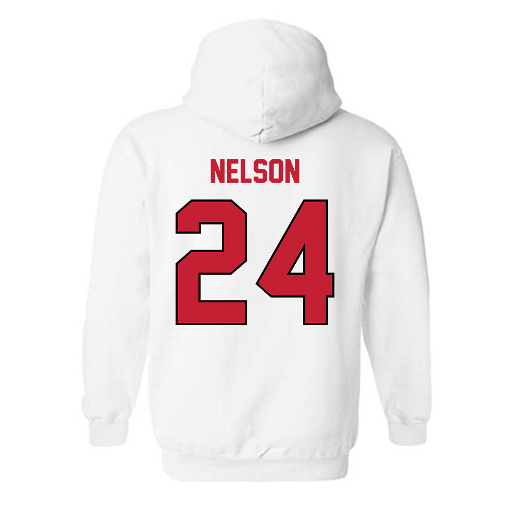 Wisconsin - NCAA Women's Soccer : Brooke Nelson - Classic Shersey Hooded Sweatshirt-1