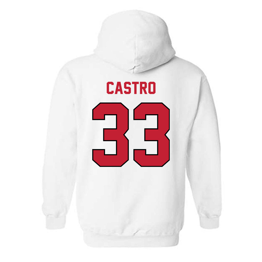Wisconsin - NCAA Men's Ice Hockey : Anton castro - Classic Shersey Hooded Sweatshirt-1