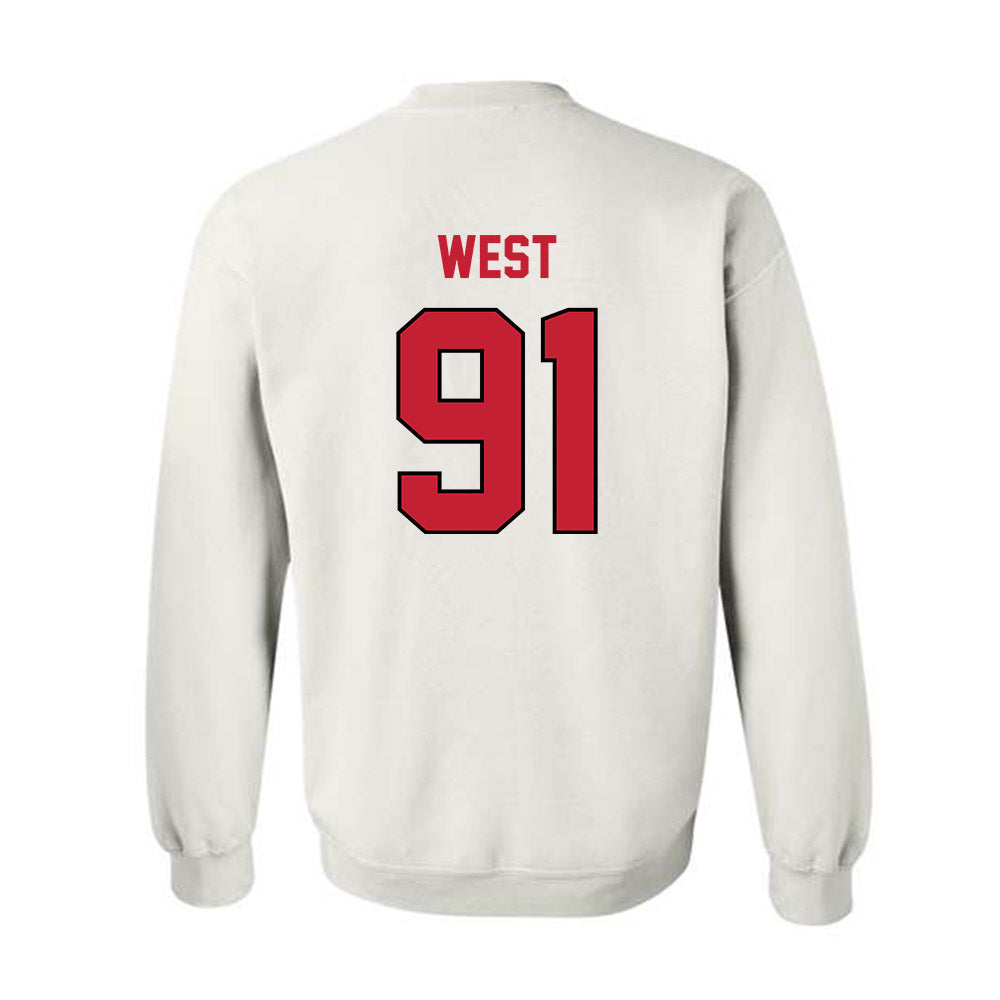 Wisconsin - NCAA Football : Sean West - Classic Shersey Crewneck Sweatshirt-1