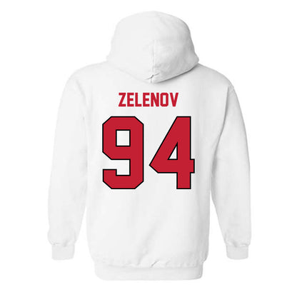 Wisconsin - NCAA Men's Ice Hockey : Vasily Zelenov - Classic Shersey Hooded Sweatshirt-1