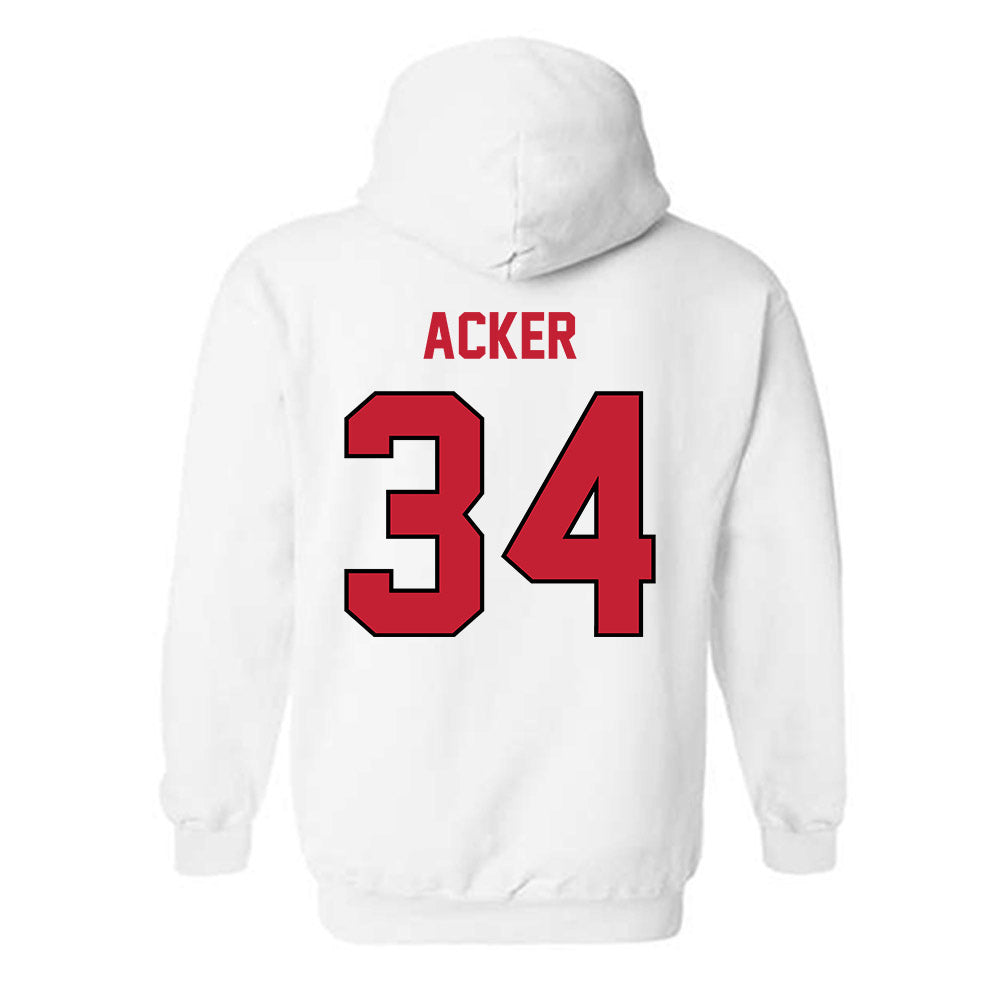 Wisconsin - NCAA Football : Jackson Acker - Classic Shersey Hooded Sweatshirt-1