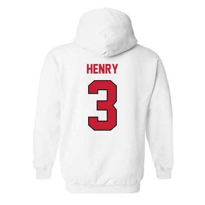 Wisconsin - NCAA Football : Tyrell Henry - Classic Shersey Hooded Sweatshirt-1