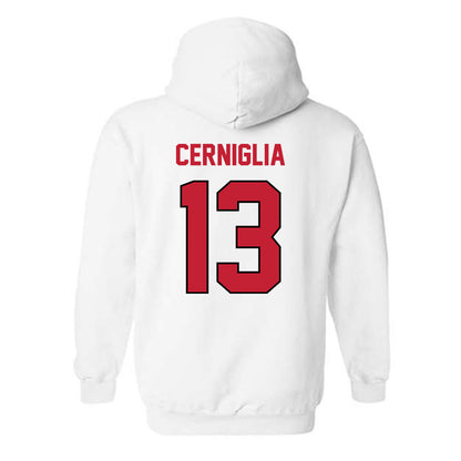 Wisconsin - NCAA Women's Volleyball : Jada Cerniglia - Classic Shersey Hooded Sweatshirt-1
