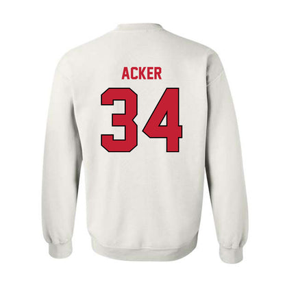 Wisconsin - NCAA Football : Jackson Acker - Classic Shersey Crewneck Sweatshirt-1